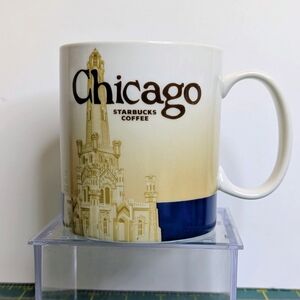 Starbucks Chicago Coffee Mug, Blue Global Icon Series